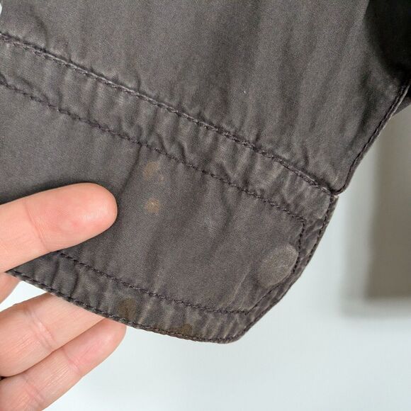 Vintage Old Navy Jacket Mens M Brown Y2K 90s Utility Coat Hooded Rugged Gorpcore - Picture 12 of 14